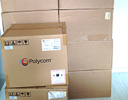 視頻會議設備陳列區一角